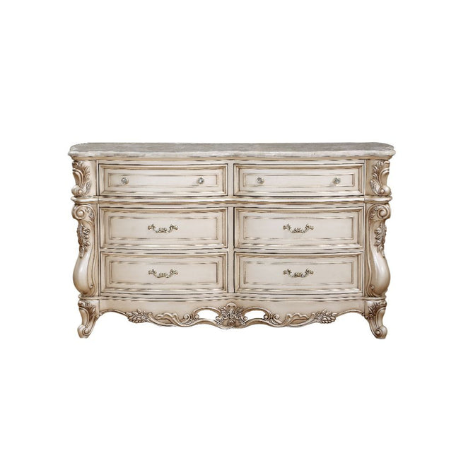 Gorsedd - Dresser - Marble & Antique White - Tony's Home Furnishings