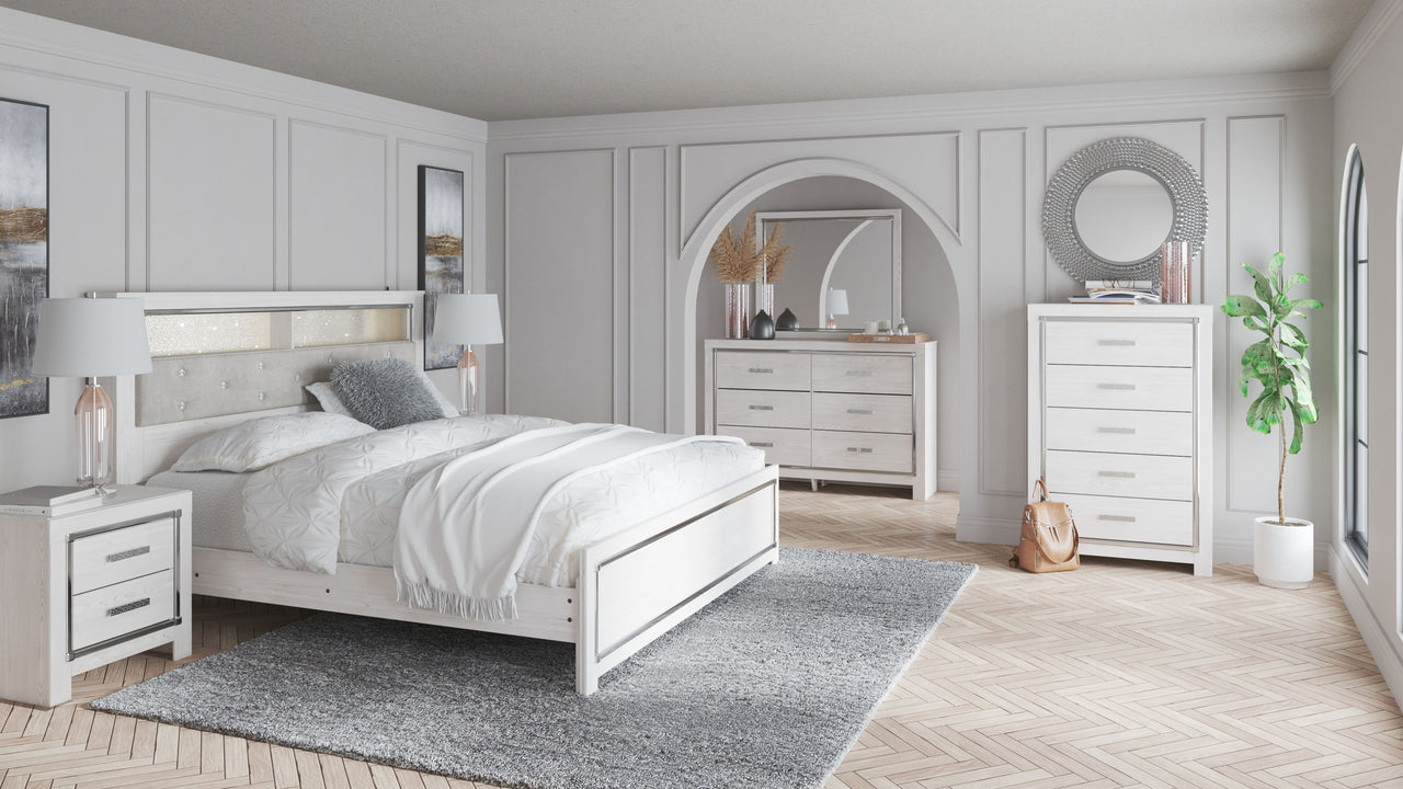 Altyra - Dresser, Mirror, Panel Bookcase Bed - Tony's Home Furnishings