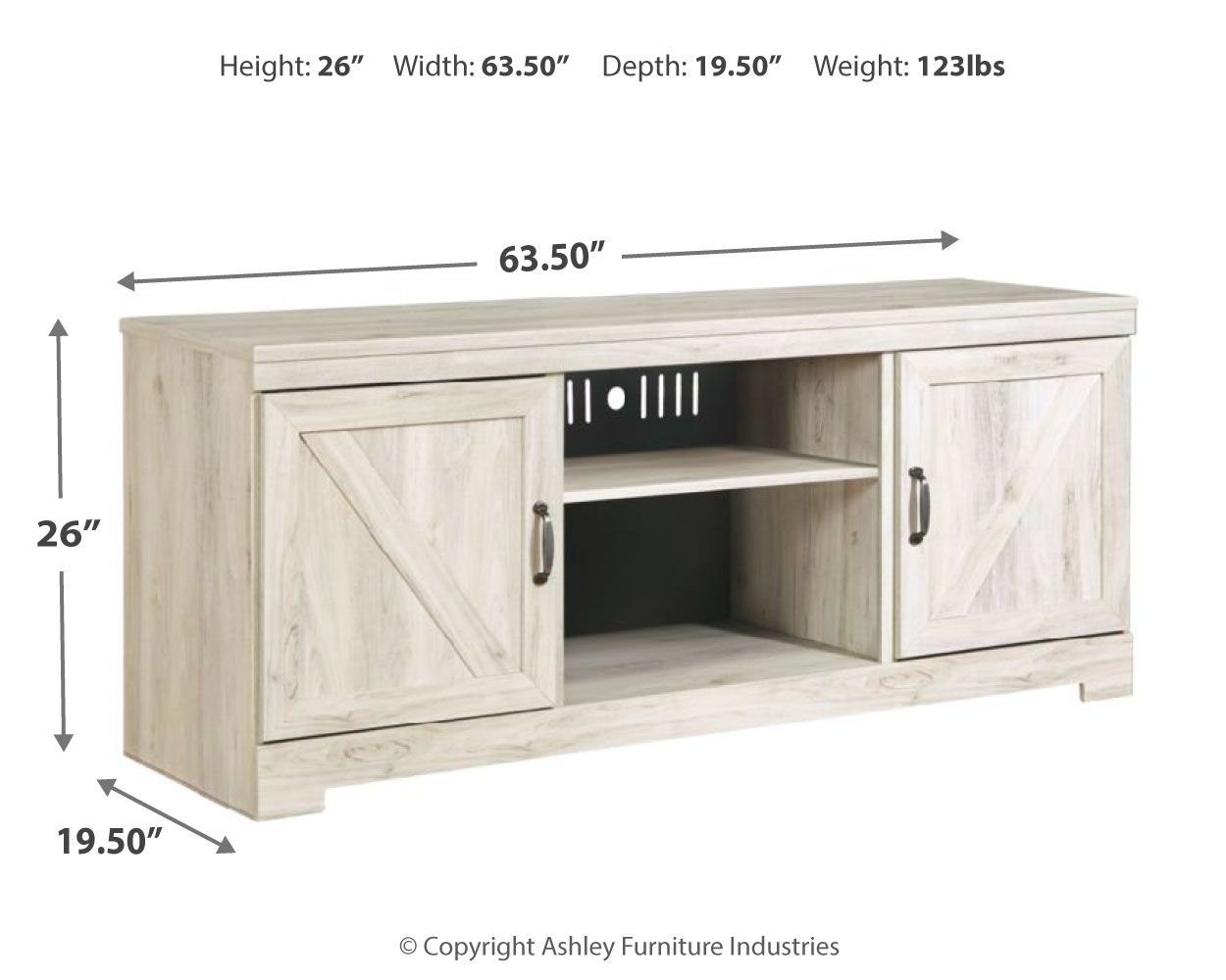 Bellaby - TV Stand W/Fireplace Option - Tony's Home Furnishings