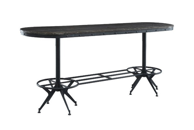 Zangief - Counter Height Table - Salvaged Brown & Black Finish - Tony's Home Furnishings