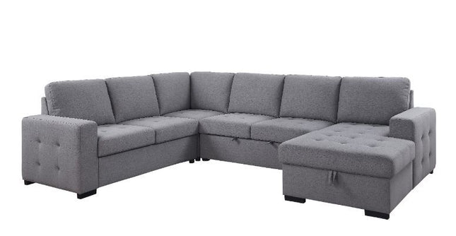 Nardo - Sectional Sofa - Gray Fabric - Tony's Home Furnishings