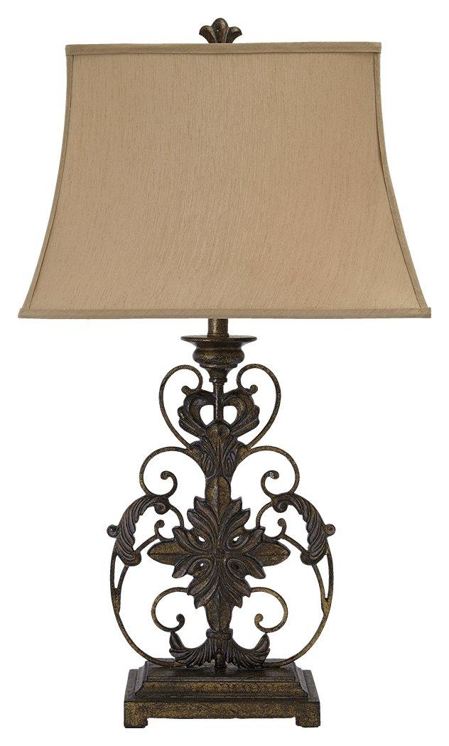 Sallee - Gold Finish - Poly Table Lamp Tony's Home Furnishings Furniture. Beds. Dressers. Sofas.