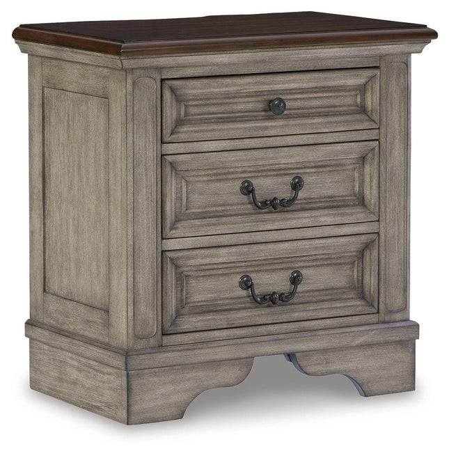 Lodenbay - Antique Gray - Three Drawer Night Stand Signature Design by Ashley® 