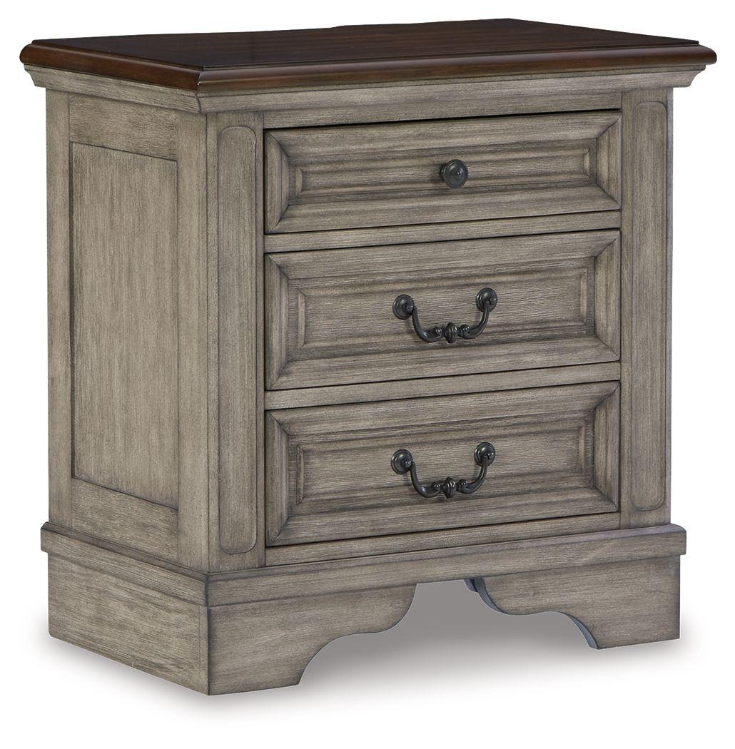 Lodenbay - Antique Gray - Three Drawer Night Stand Tony's Home Furnishings Furniture. Beds. Dressers. Sofas.