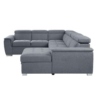 Thumbnail for Hanley - Sectional Sofa - Gray Fabric - Tony's Home Furnishings