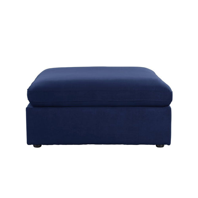 Crosby - Ottoman - Blue Fabric - Tony's Home Furnishings