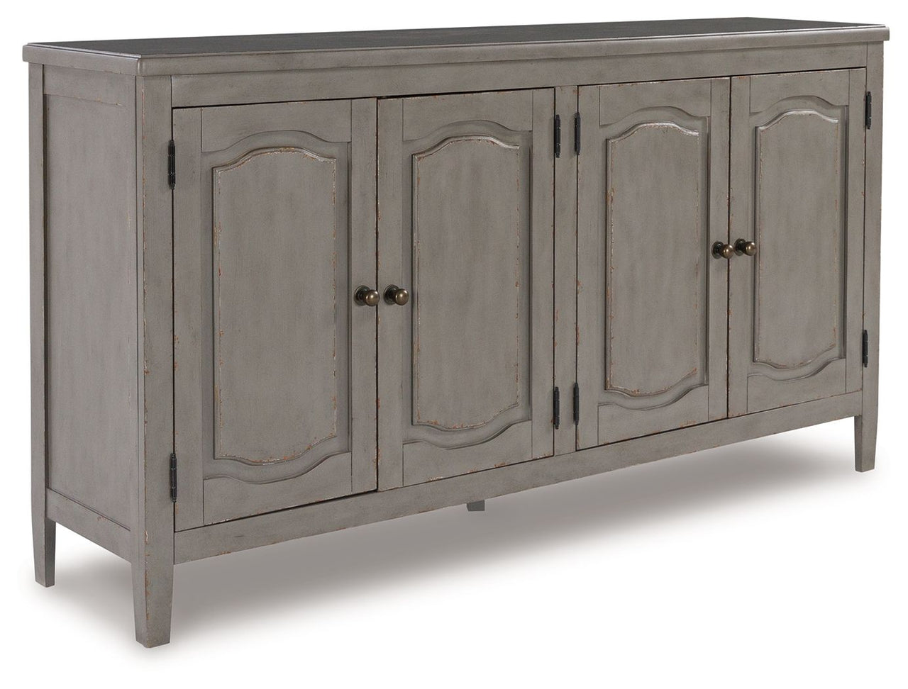 Charina - Antique Gray - Accent Cabinet Tony's Home Furnishings Furniture. Beds. Dressers. Sofas.