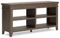 Thumbnail for Janismore - Weathered Gray - Credenza Tony's Home Furnishings Furniture. Beds. Dressers. Sofas.