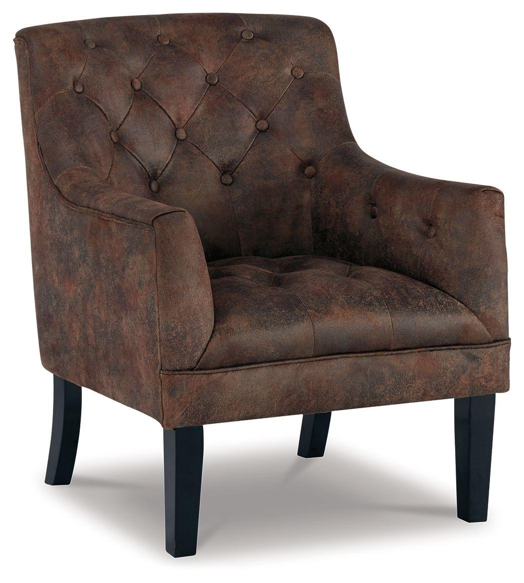Drakelle - Mahogany - Accent Chair Tony's Home Furnishings Furniture. Beds. Dressers. Sofas.