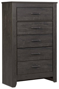 Thumbnail for Brinxton - Charcoal - Five Drawer Chest Tony's Home Furnishings Furniture. Beds. Dressers. Sofas.