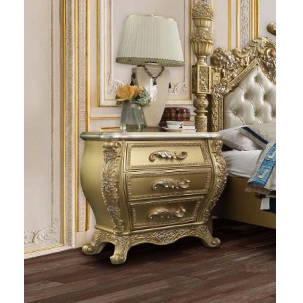 Cabriole - Nightstand - Gold Finish - Tony's Home Furnishings