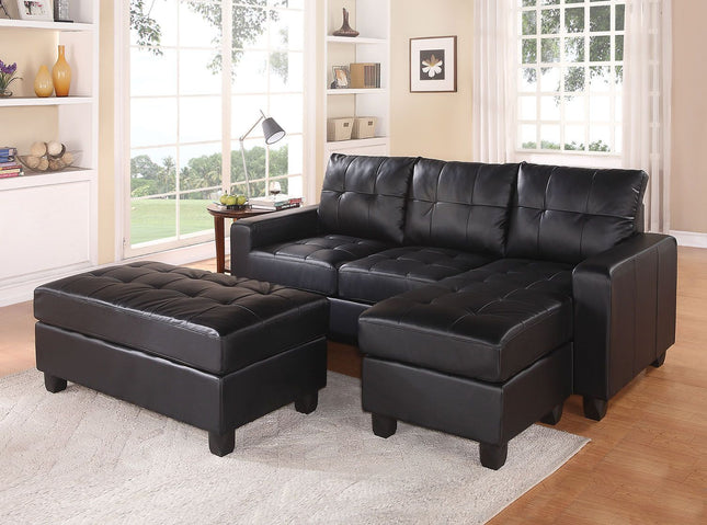 Lyssa - Sectional Sofa (Rev. Chaise) w/Ottoman - Tony's Home Furnishings