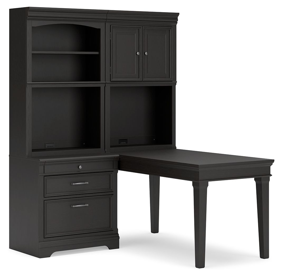 Beckincreek - Black - Home Office Bookcase Desk Tony's Home Furnishings Furniture. Beds. Dressers. Sofas.