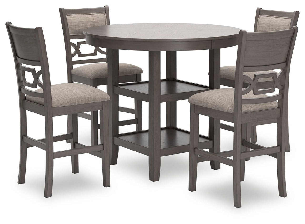 Wrenning - Gray - Drm Counter Table Set (Set of 5) - Tony's Home Furnishings