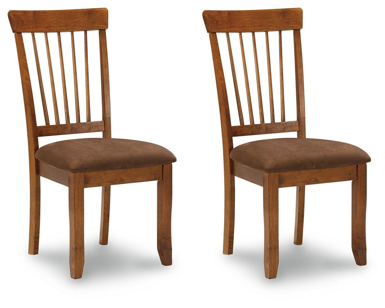 Berringer - Rustic Brown - Dining Uph Side Chair (Set of 2) Tony's Home Furnishings Furniture. Beds. Dressers. Sofas.