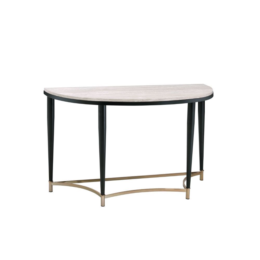 Ayser - Accent Table - White Washed & Black - Tony's Home Furnishings