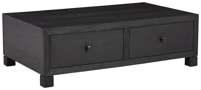 Foyland - Black - Cocktail Table With Storage Signature Design by Ashley® 