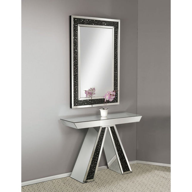 Noor - Accent Table - Mirrored & Faux Gemstones - Tony's Home Furnishings