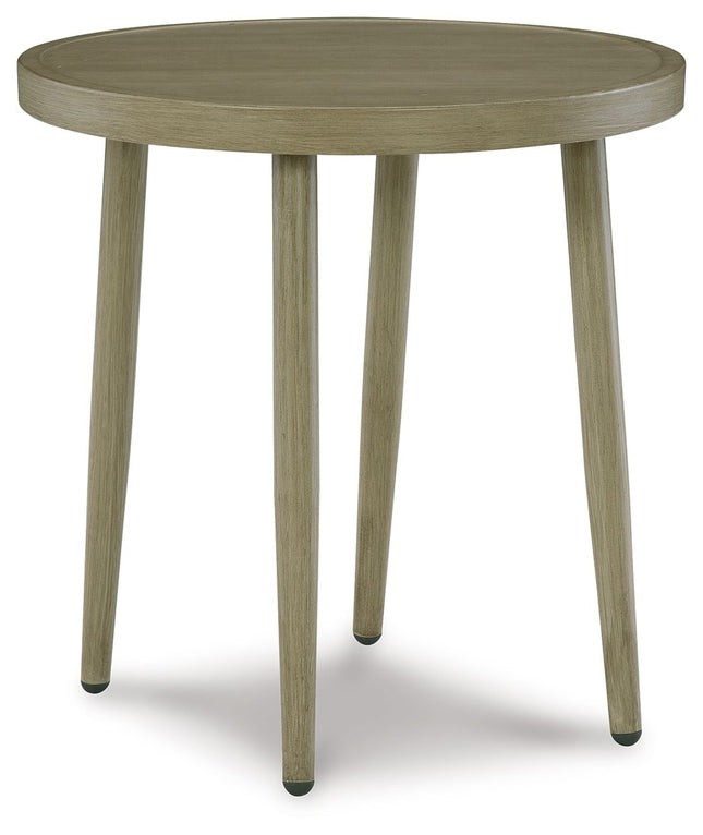 Swiss Valley - Beige - Round End Table Signature Design by Ashley® 