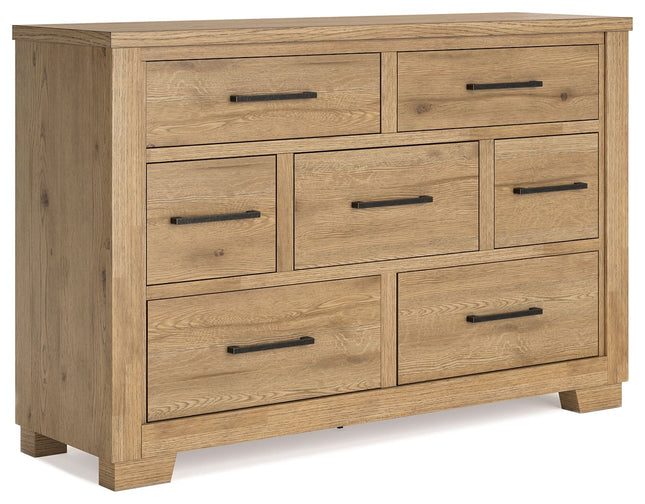 Galliden - Light Brown - Dresser - Tony's Home Furnishings