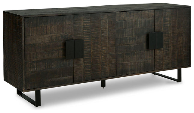 Kevmart - Grayish Brown / Black - Accent Cabinet Signature Design by Ashley® 