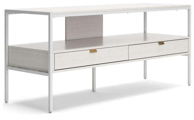 Deznee - White - Large TV Stand Signature Design by Ashley® 