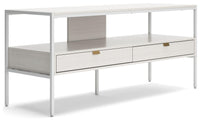 Thumbnail for Deznee - White - Large TV Stand Tony's Home Furnishings Furniture. Beds. Dressers. Sofas.