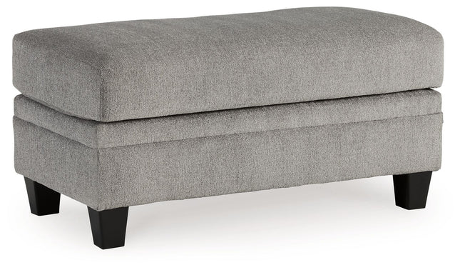 Davinca - Charcoal - Ottoman Benchcraft® 