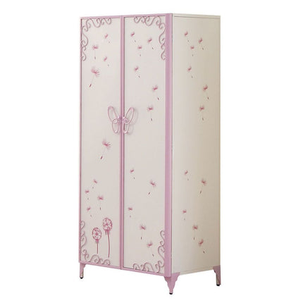 Priya II - Wardrobe - White & Light Purple - Tony's Home Furnishings