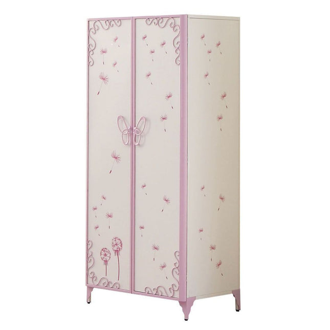 Priya II - Wardrobe - White & Light Purple - Tony's Home Furnishings