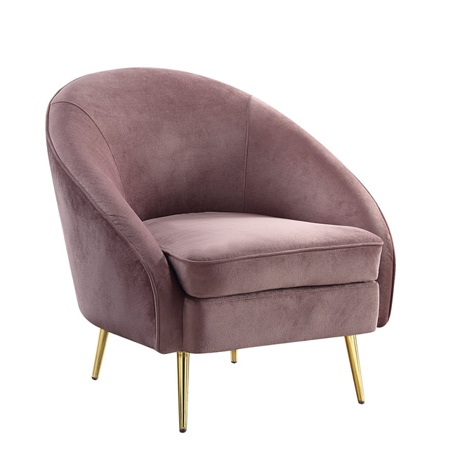 Abey - Chair - Pink Velvet - Tony's Home Furnishings