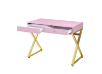 Thumbnail for Coleen - Desk - Pink & Gold Finish - Tony's Home Furnishings