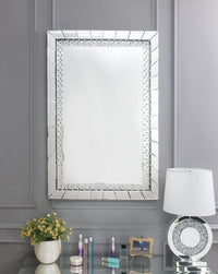 Nysa - Wall Decor - Mirrored & Faux Crystals - Glass - 47