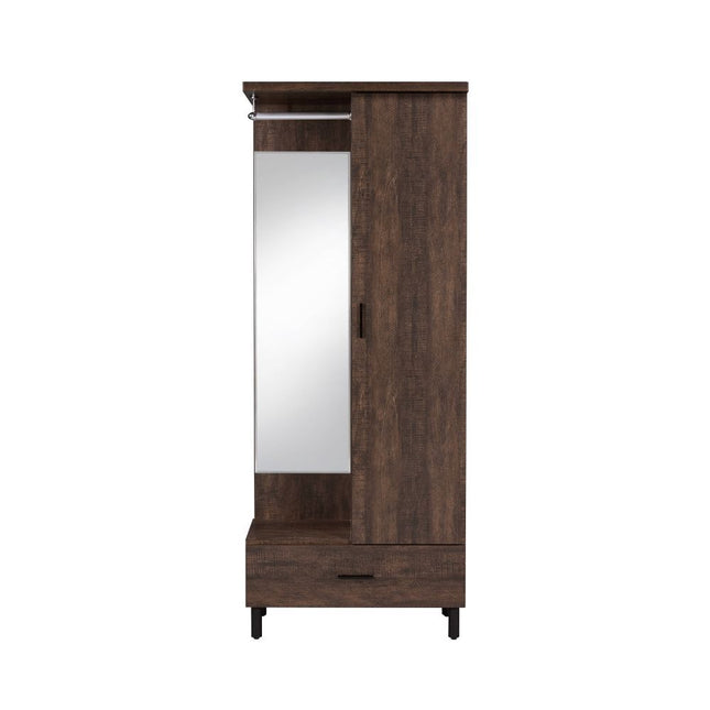 Tsula - Hall Tree - Rustic Walnut - Tony's Home Furnishings