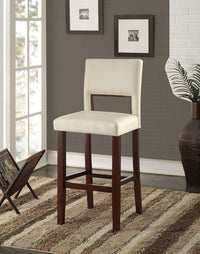 Thumbnail for Reiko - Bar Chair - White PU & Espresso - Tony's Home Furnishings